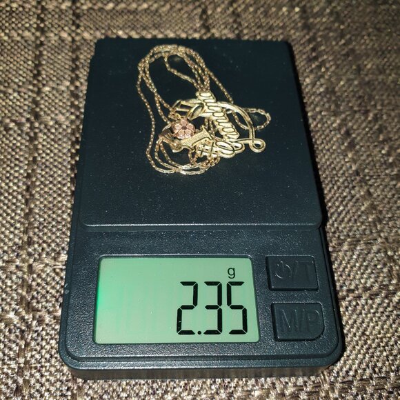 Rare Vintage 10k Solid Gold #1 Grandma Pendant & Necklace – A Treasured Keepsake - Picture 12 of 12